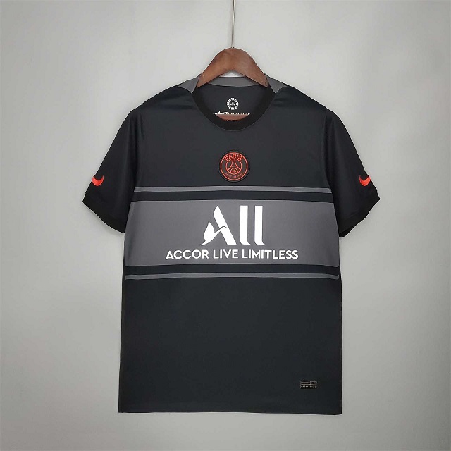 AAA Quality Paris St Germain 21/22 Third Black Soccer Jersey